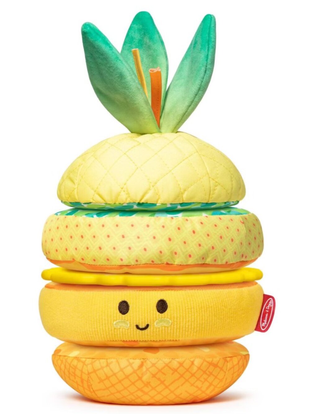 Melissa & Doug Multi-Sensory Pineapple Soft Stacker Infant Toy